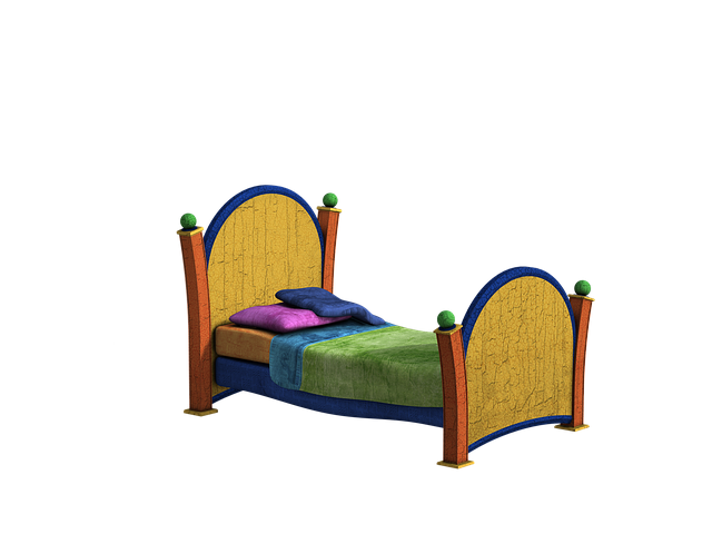 barevná postel